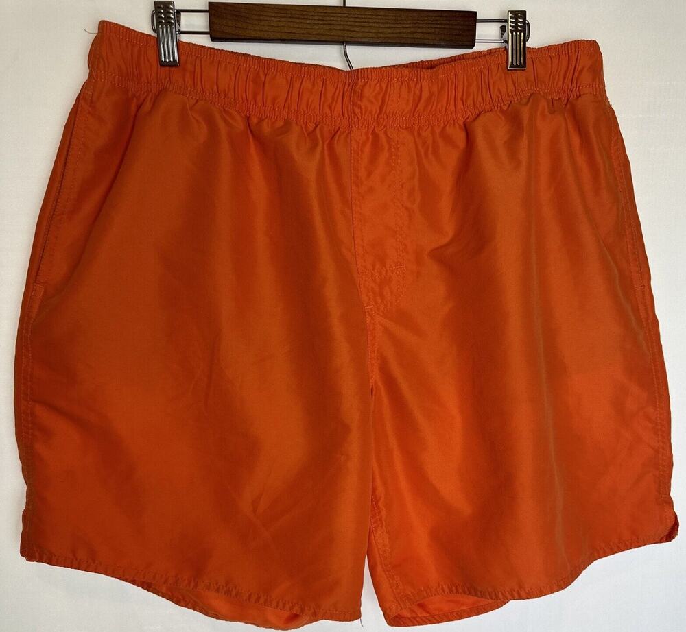 Free Country Men’s Swim Shorts/ Orange Sz XXL